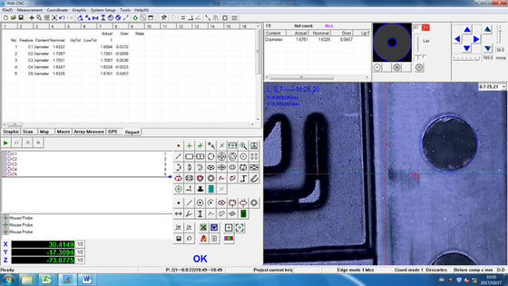 เครื่องวัดพิกัด CNC 2D แบบแมนนวลสำหรับแม่พิมพ์อิเล็กทรอนิกส์